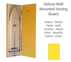 Tabla de planchar de pared en armario - amarillo: Amazon.es: Hogar