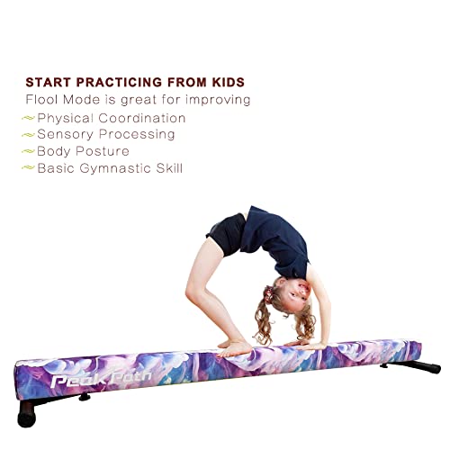 Peakpath 8FT Adjustable&Foldable Gymnastics Balance Beam,Home Gym