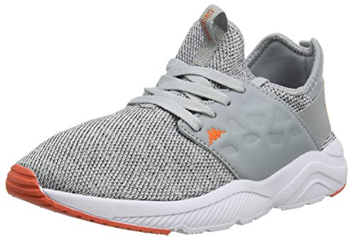 Kappa Unisex Adults SAN Antonio Track Shoe, Gris/Mango Naranja, 10 UK