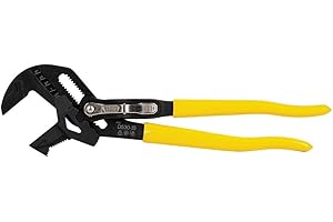 Klein Tools D53010 Plier Wrench, High Leverage Multi-Use Pump Plier with Adjustable and Reversible Double-Sided Jaw, Smooth a