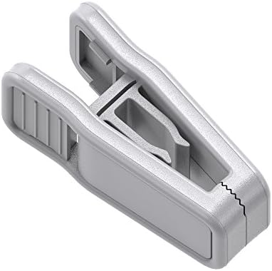 MEQI Plastic Finger Clips for Slim-line Clothes Hangers Set of 20 Light Grey Hanger Clips