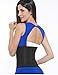 Colombian Latex Deportiva Sports Workout Waist Trainer Cincher with 3 Hook Rows Black M