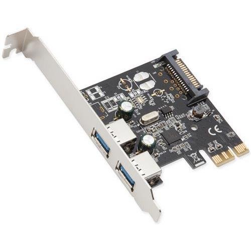SYBA SD-PEX20160 2-Port USB 3.0 PCI-Express Card, x1, Revision 1.0; Renesas Chipset with Full & Low Profile Brackets (SybaSD-PEX20160 )