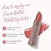 100% PURE Cocoa Butter Matte Lipstick Full Stay All Day Coverage, Lasting Moisturizing & Softening Natural Lip Color for All Skin Tones, Vegan Fruit Pigmented Mirage (Cool Deep Dusty Pink) - 0.15 oz