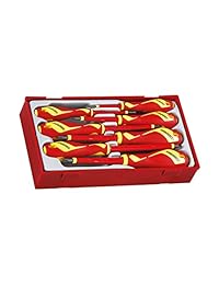 Teng Herramientas TTV907 N   Juego de 7 destornilladores plana PH PZ Insulated