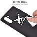 TOZO for Samsung Galaxy Note 10 Case Liquid Silicone Soft Protection Cover Black