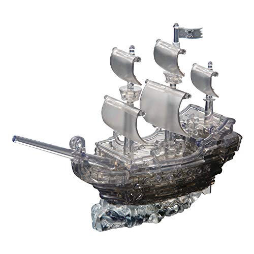 HCM Kinzel 59129 Jeruel 59129-Crystal Puzzle, Piratenschiff, Acryl