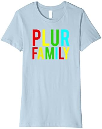 Womens Plur Family EDM Concert T-Shirt Medium Baby Blue