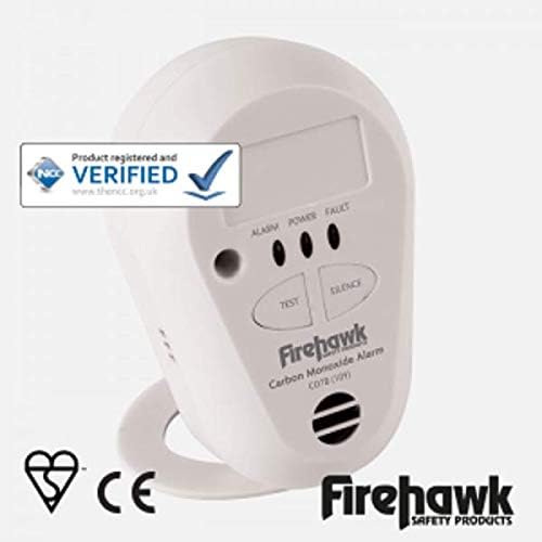 Firehawk CO7B-10Y Carbon Monoxide Alarm Detector with 10 Year Battery, White - Image 4