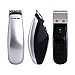 HUGALLUR Electric Hair Clipper, Battery Powered Cordless Hair Clippers for Adults and Babies, Mini Beard Trimmer Hair Shaver Hair Cutting Tools Portable Grooming Kit with 3 Combs(Silver)