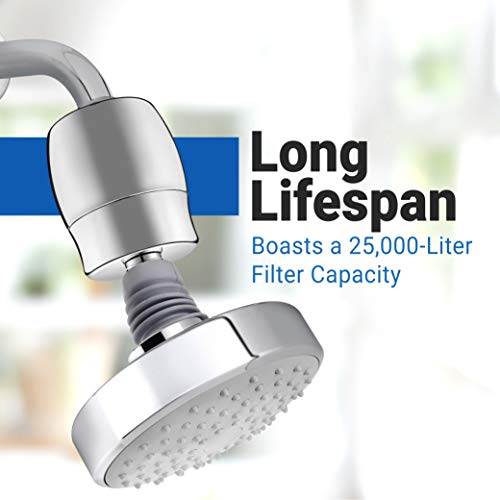 2 Pack 18 Stage Shower Filter High Output Shower Head Filter Reduces