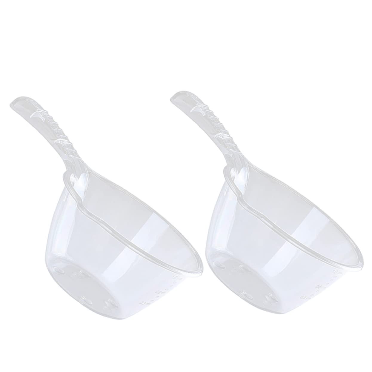 2pcs Hot Pot Ladle Water Large Handle Ladles Scoop Ladles for Serving Ladle with Pour Spout The Pet Transparent
