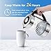 1.8L Electric Glass Kettle 1500W BPA-Free Electric Tea Kettle with Adjustable Temperatures, Cordless Glass Boiler 1-24H Keep Warm & Auto Shut Off, Fast Boiling Water Kettle with Blue Light …