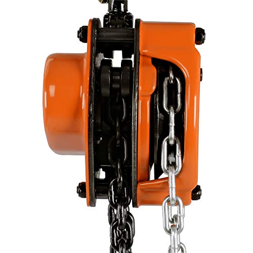 SuperHandy Manual Chain Block Hoist Come Along 1 Ton 2200Lbs Capacity 10 Foot Lift 2 Heavy Duty Hooks Industrial Grade Steel Construction Building Garages Warehouse Automotive Machinery - Image 7