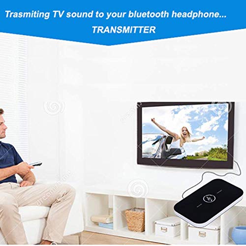 Bluetooth Transmitter Receiver Stereo,2 in 1 Wireless Music A2DP Audio Aux Adapter with 3.5mm Audio Cable