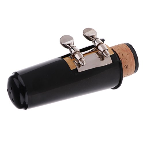 Dolity Nickel-Plated Clarinet Mouthpiece Clarinet Reed clip with Ligature Cap Set