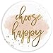 Choose Happy Quote Pretty Script Gold Dust Pop Socket - PopSockets Grip and Stand for Phones and Tablets