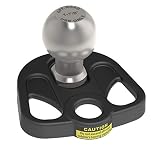Hitchin' Post Plus Lawn Mower Connector - 3 Way Hitch Plate - Includes 1 ⅞" Ball - Hitch for Boat Trailer, Snow Machines, Gardening Carts - Powder Coated Finish
