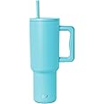 Simple Modern 40 oz Tumbler with Handle and Straw Lid | Insulated Cup Reusable Stainless Steel Water Bottle Travel Mug Cupholder Use | Gifts for Women Men Him Her | Trek Collection | Nantucket Tides