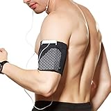 Cell Phone Armband for Running, Sports Armband for All Phones Fitness and Gym Workouts Universal (iPhone X/8/7/6/Plus,Samsung Galaxy S9/S8/S7/S6/Edge/Plus & LG,Huawei,Google,Sony & More) Black L