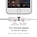 for iPhone Adapter for iPhone X/XS/8/8Plus/7/7Plus Headphone Jack Adapter for iPhone Audio & Charger & Call & Sync Cable Dongle Accessory 2 in 1 Earphone Splitter Adapter Support All iOS Systemsthumb 2