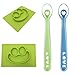 Fancy Small Silicone Suction Placemat For Toddler Baby wiih gift spoon random