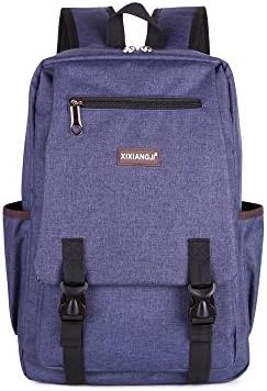 Evay 14 inch Notebook Unisex Retro Backpack University Senior School Bag Casual Daypack