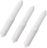 LAMXD 3 Pcs Plastic Toilet Paper Roller Spring Loaded White Adjustable view 1