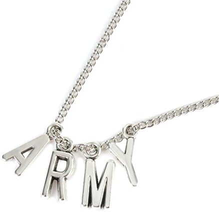 Stheanoo Alloy Necklace KPOP-BTS-Jimin-Necklace-Bangtan-Boys-ARMY-A-R-M-Y-Pend