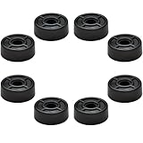 Seismic Audio RubberFeet2-8Pack Rubber Feet for Speaker Cabinets, Amplifiers, Rack Cases and Subwoofers - 8-Pack
