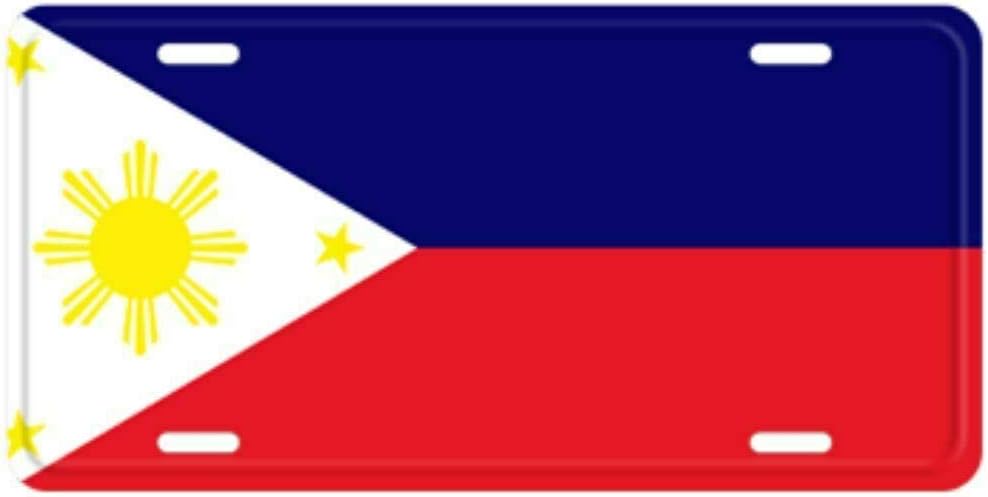 Inga Philippines Philipines Flag Sign License Plate 6x12 inches
