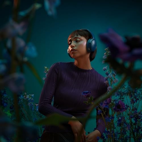 QuietComfort Kabellose Kopfhörer mit Mikrofon und Noise-Cancelling, Bluetooth-Over-Ear-Kopfhörer, Audiophile Kopfhörer, On-Ear-Kopfhörer mit Noise-Cancelling, bis 24h Akkulaufzeit, Dämmerungsblau