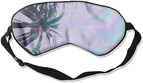 KOLP Summer Tree Super-smooth Eye Mask Natural Silk Sleeping Mask Soft Blindfold Eyeshade Comfortable Eyepatch With Adjustable Head Strap For Women Men And Youth