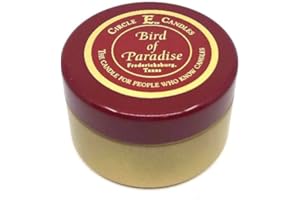 Circle E Candles, Bird of Paradise Scent, Extra Small Size Travel Tin Candle, 4oz, 1 Wick