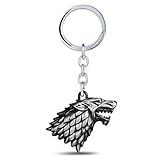 MIGAGA Game of Thrones: Stark Direwolf Sigil Keychain