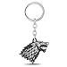 MIGAGA Game of Thrones: Stark Direwolf Sigil Keychain