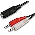 3,5 mm Klinkenstecker Buchse Zum 2x Klinkenstecker Stecker Kabel Lautsprecher Zum 2 PCs 1,8 m