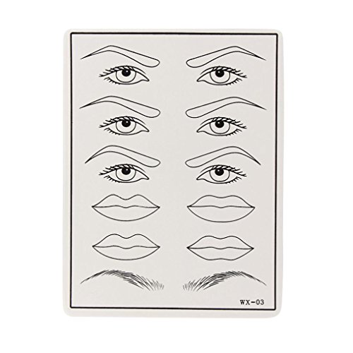 DZT1968 1pc Permanent Cosmetic Eye Lip Eyebrow Makeup Practice Training Skin Sheet Tattoo