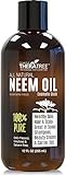 Neem Oil Organic & Wild Crafted Pure Cold Pressed Unrefined Cosmetic Grade 12 oz for Skincare, Hair Care, and Natural Bug Repellent by Oleavine