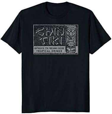 Chin Tiki Cocktail Lounge Vintage Detroit T-Shirt Design T-Shirt
