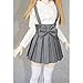 MonkeyJack 1/3 BJD Shoulder Strap Pleated Dress Mini Skirt for SD DD DOA LUTS Dolls Dress Up ACCS Smoky Grey