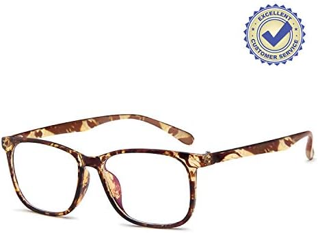 Blue Light Blocking Glasses, Anti Eyestrain Glasses with Spring Hinges UV Protection Unisex(Men/Women) (Twilight)