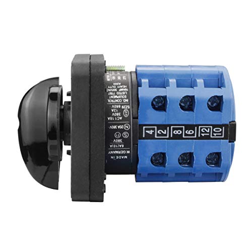 Electrical Buddy CA10 Panel Mounting 3-P 3-Phase Rotary Cam Changeover Switch