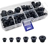 100PCS T-Type Rubber Grommet kit 6 Size Silicone