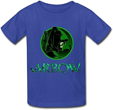 Youth's Green Arrow Sport Kids Boys And Girls Short Sleeves Cotton T Shirt