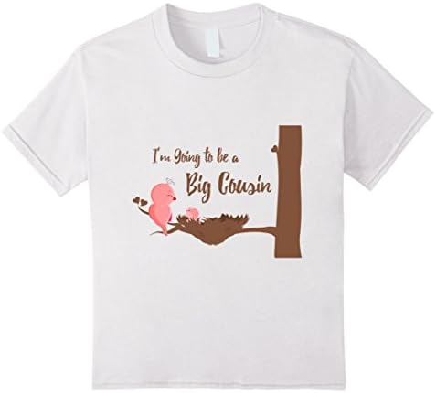 Kids I'm Going to Be a Big Cousin T-Shirt 8 White