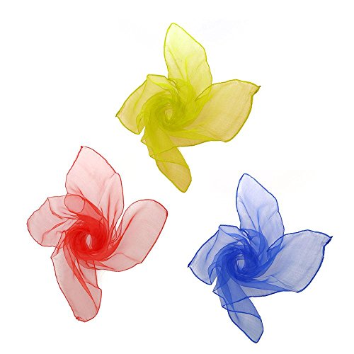 image for Dconfident Juggling Dance Scarves Magic Tricks Performance Pack of 12 