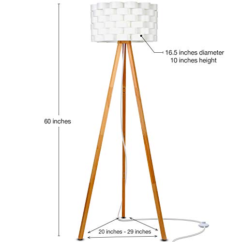 Brightech Bijou LED Tripod Floor Lamp Contemporary Design for Modern Living Rooms - Soft, Ambient Li - //medicalbooks.filipinodoctors.org