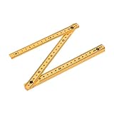 uxcell Folding Ruler 100cm 6 Fold Metric Measuring