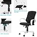 Office Chair Desk Chair Computer Chair Adjustable Swivel Gaming Chair Ergonomic Task Chair with Armrests,Classic White Black